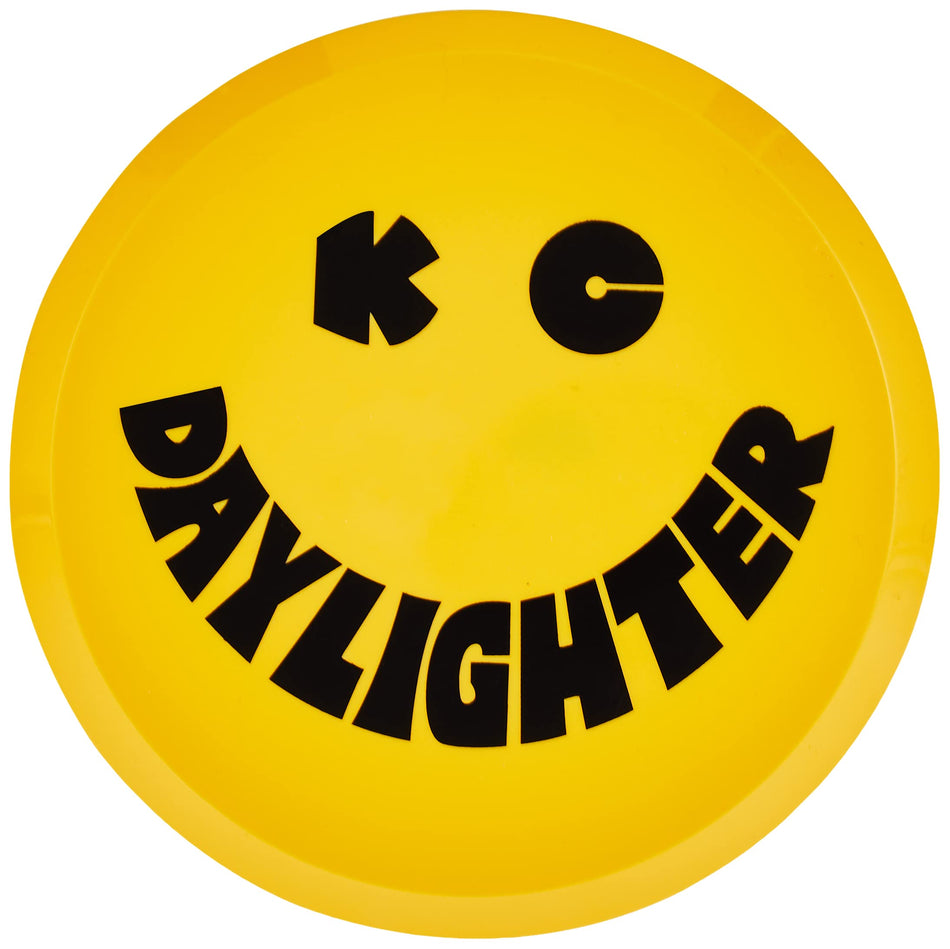 KC HiLiTES 5202 6" Round Yellow Plastic Light Cover w/ Black KC Daylighter Logo - Single Cover