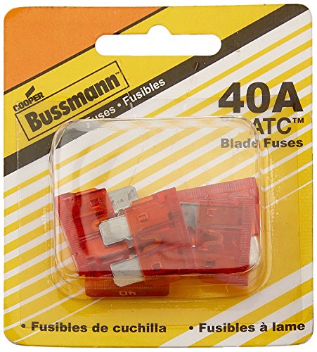 Bussmann Series ATC 40A Orange Blade Fuse, Retail Pack - 5 Pieces