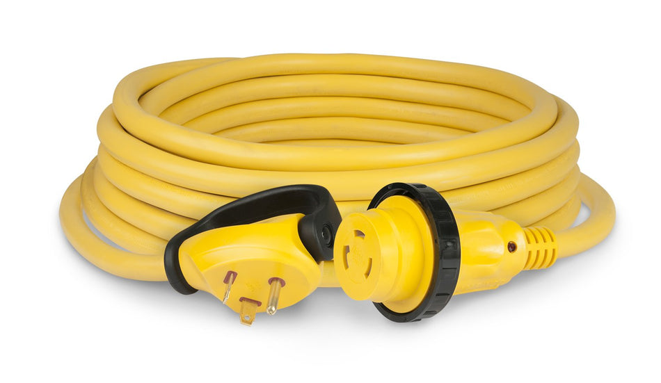 ParkPower by Marinco 25SPP.RV 30 Amp 125V Swivel Handle RV Power Cord, Yellow, 25'