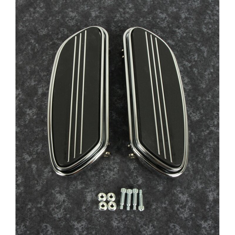 Bikers Choice 86-20 Touring 86-17 FLST 12-16 FLD Chrome Floorboard Kit Replaces H-D 50631-04 Pr
