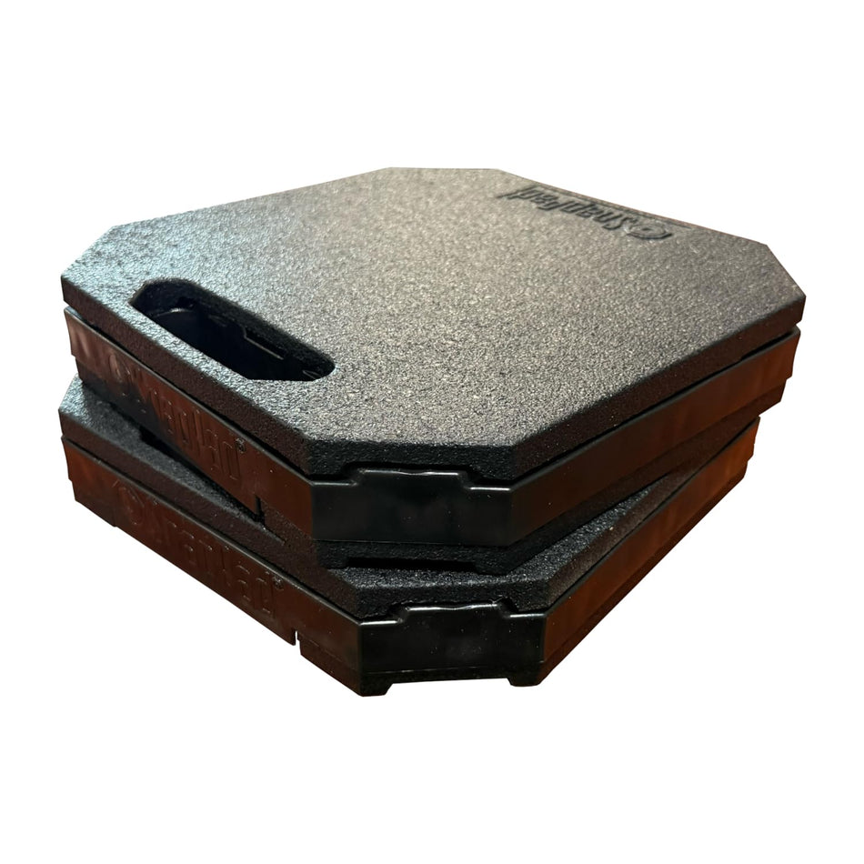 SnapPad StakPad RV Leveling Blocks – Precise Fit for Class A, B & C Motorhomes, Fifth Wheels, Travel Trailers & More – 12x12” – Bigger Surface Area, More Stability – Pack of 2 - Black