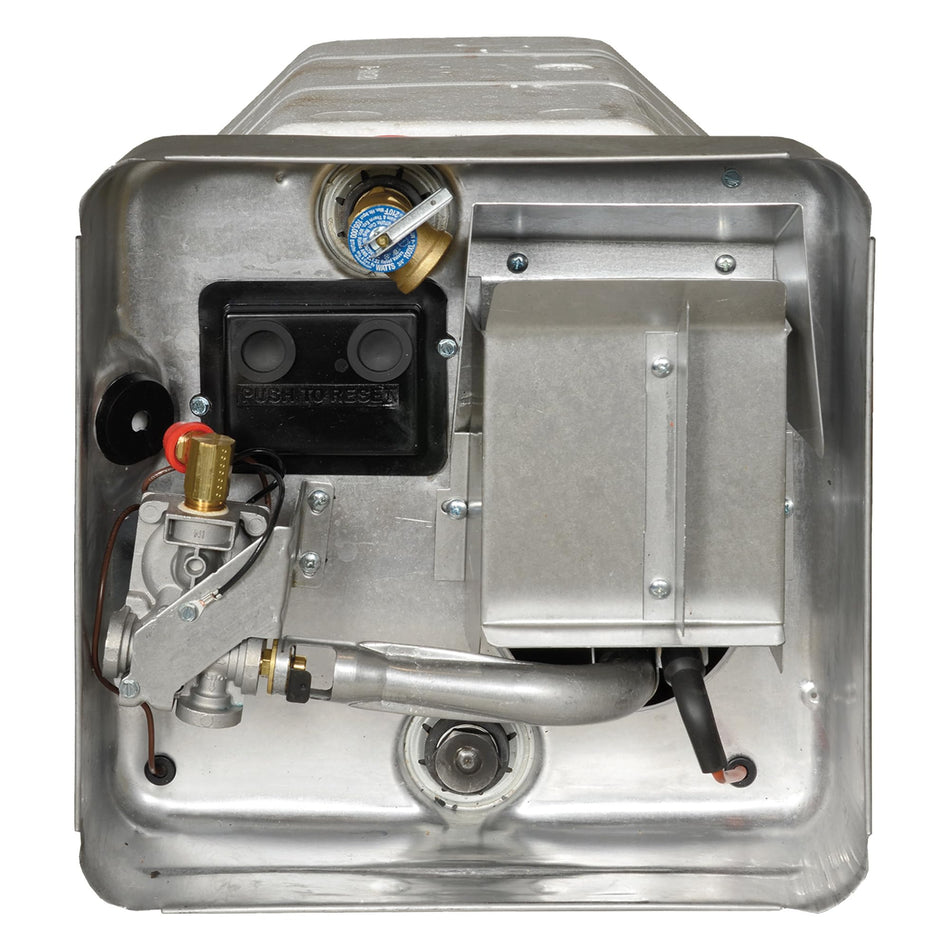 Suburban Advantage RV Tank Water Heater SW10DEL - 10 Gallon Porcelain Lined Steel Tank with Direct Spark Ignition (DSI), Incoloy Electric Element, and 12VDC Relay (5244A)