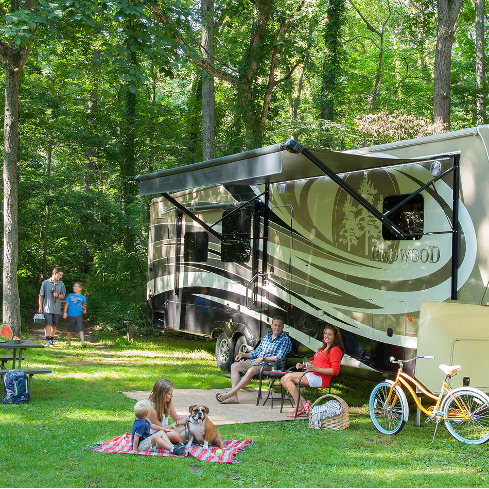 16.1" x 16.1" Black Retrofit Door for Tankless RV Water Heating System FWH09EA-BL-AM